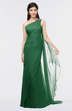 Eden Modern Sheath Zip up Floor Length Beaded Bridesmaid Dresses