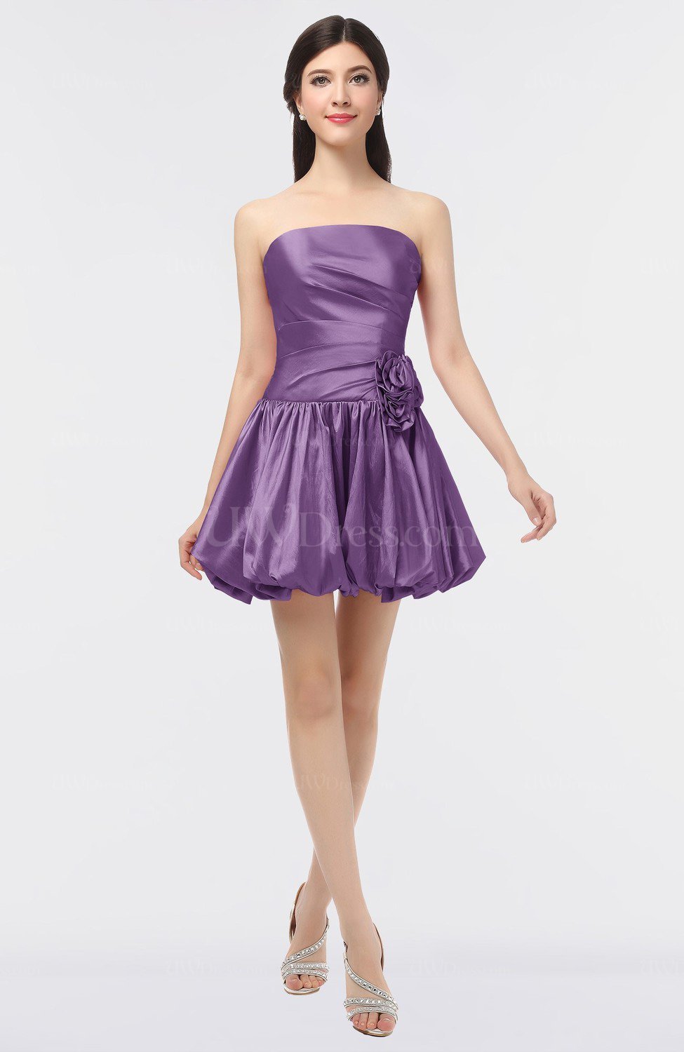 eggplant ball gown