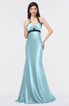 Glamorous Mermaid Halter Sleeveless Appliques Evening Dresses