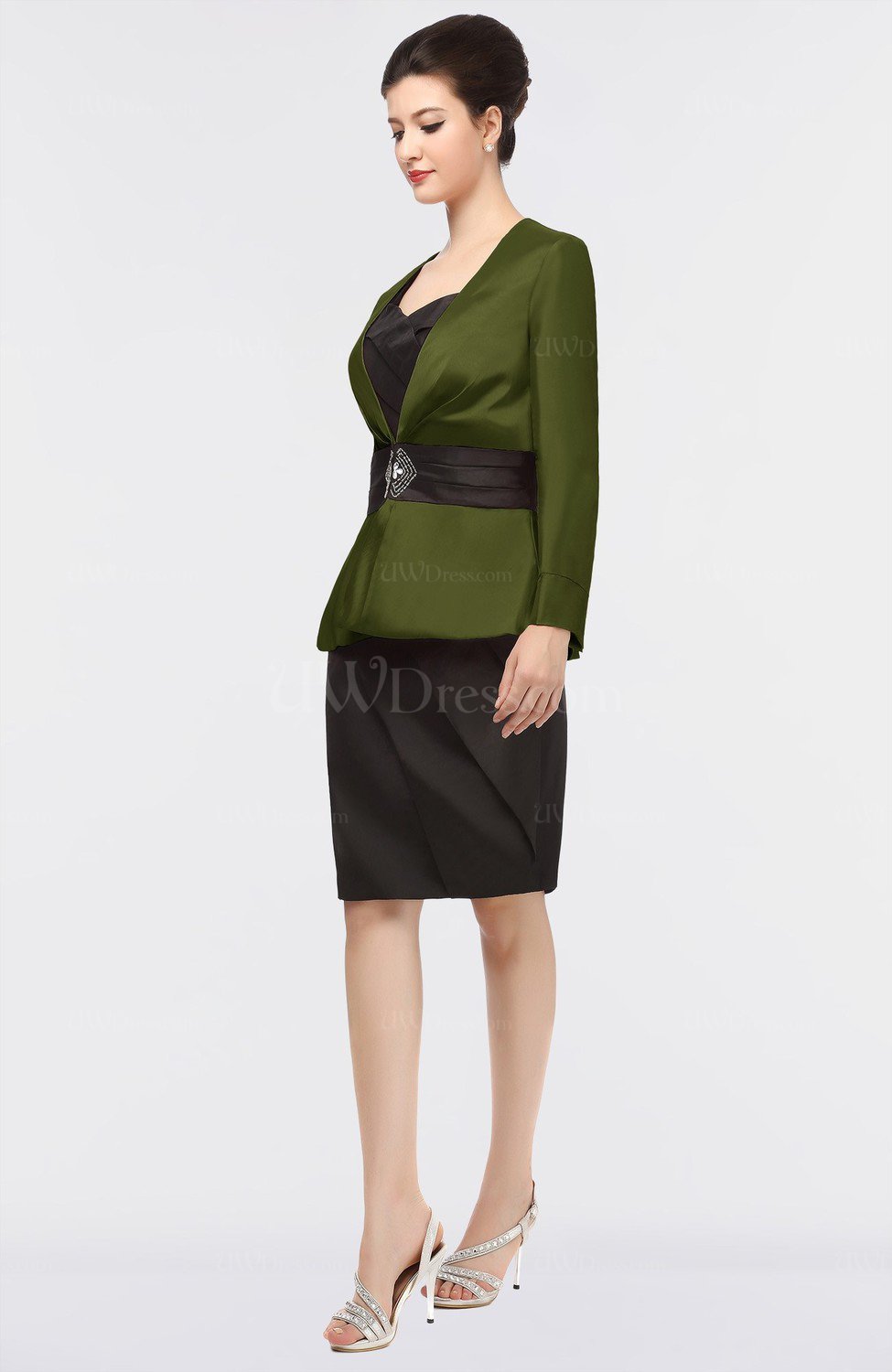 olive green mother of the bride