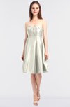 Elegant A-line Sleeveless Zip up Knee Length Bridesmaid Dresses