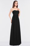 Elegant Strapless Sleeveless Zip up Floor Length Prom Dresses