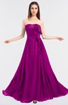 Glamorous A-line Strapless Sleeveless Floor Length Prom Dresses