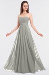 Elegant A-line Strapless Sleeveless Floor Length Beaded Bridesmaid Dresses