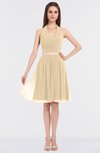 Glamorous A-line Sleeveless Knee Length Sash Prom Dresses