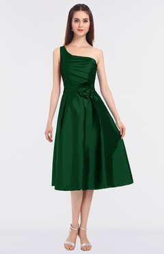 Eden Mature A-line Asymmetric Neckline Sleeveless Zip up Bridesmaid Dresses