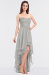 Elegant Strapless Sleeveless Zip up Appliques Bridesmaid Dresses