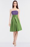 Sexy A-line Bateau Sleeveless Zip up Knee Length Bridesmaid Dresses