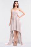 Sexy A-line Sleeveless Zip up Ruching Bridesmaid Dresses