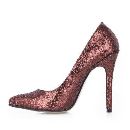 Chocolate Brown S Wedding Shoes Narrow Dress Stiletto Heel S Wedding Shoes Narrow Dress Stiletto Heel Sequined Cloth Sparkling Glitter Pumps Heels