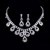 Rhinestones Pendant Necklaces Stylish Jewelry Sets Engagement