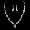 Alloy Clip Earrings Anniversary Elegant Jewelry Sets