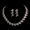 Rhinestones Chain Necklaces Anniversary Elegant Jewelry Sets