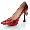 Sequined Cloth/Sparkling Glitter Wedding Shoes Average Stiletto Heel Girls' Pointed Toe Outdoor