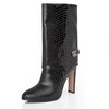 Pointed Toe Pumps/Heels Women's Chunky Heel Graduation Average Genuine Leather