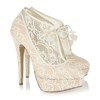 Cone Heel Wedding Shoes Wedding Average Pointed Toe Lace Girls'
