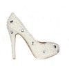 Wedding Wedding Shoes Closed Toe Average Imitation Pearl Cone Heel Patent Leather