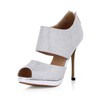 Women's Platforms Average Sparkling Glitter Stiletto Heel Sequined Cloth/Sparkling Glitter Sandals