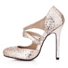 Sandals Wedding Shoes Sequined Cloth/Sparkling Glitter Average Women's Sparkling Glitter Stiletto Heel