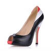 Women's Wedding Shoes PU Narrow Stiletto Heel Office & Career Peep Toe