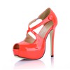 Extra Wide Pumps/Heels Sandals Party & Evening Opalescent Lacquers Stiletto Heel Women's