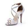 Sparkling Glitter Wedding Shoes Women's Stiletto Heel Average Pumps/Heels Sequined Cloth/Sparkling Glitter