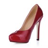 Dress Pumps/Heels Narrow Stiletto Heel Girls' Round Toe Opalescent Lacquers