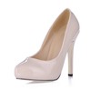 Round Toe Pumps/Heels Women's Narrow Opalescent Lacquers Wedding Stiletto Heel