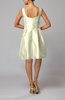 Modest Sleeveless Zipper Taffeta Knee Length Pleated Little Black Dresses