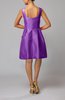 Modest Sleeveless Zipper Taffeta Knee Length Pleated Little Black Dresses
