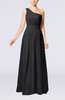 Modest Sleeveless Zipper Chiffon Floor Length Evening Dresses