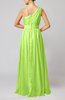 Modest Sleeveless Zipper Chiffon Floor Length Evening Dresses