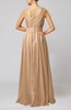 Modest Sleeveless Zipper Chiffon Floor Length Evening Dresses