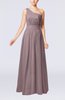 Modest Sleeveless Zipper Chiffon Floor Length Evening Dresses