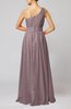 Modest Sleeveless Zipper Chiffon Floor Length Evening Dresses