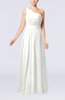 Modest Sleeveless Zipper Chiffon Floor Length Evening Dresses