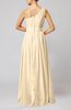 Modest Sleeveless Zipper Chiffon Floor Length Evening Dresses