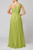 Modest Sleeveless Zipper Chiffon Floor Length Evening Dresses