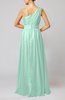 Modest Sleeveless Zipper Chiffon Floor Length Evening Dresses