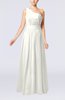 Modest Sleeveless Zipper Chiffon Floor Length Evening Dresses