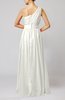 Modest Sleeveless Zipper Chiffon Floor Length Evening Dresses