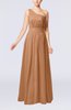 Modest Sleeveless Zipper Chiffon Floor Length Evening Dresses