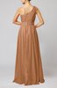 Modest Sleeveless Zipper Chiffon Floor Length Evening Dresses