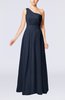 Modest Sleeveless Zipper Chiffon Floor Length Evening Dresses