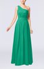Modest Sleeveless Zipper Chiffon Floor Length Evening Dresses