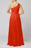 Modest Sleeveless Zipper Chiffon Floor Length Evening Dresses