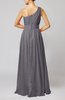 Modest Sleeveless Zipper Chiffon Floor Length Evening Dresses