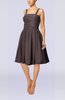 Modest A-line Thick Straps Sleeveless Knee Length Little Black Dresses