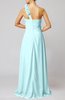 Romantic Column One Shoulder Sleeveless Ruching Evening Dresses