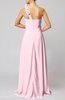 Romantic Column One Shoulder Sleeveless Ruching Evening Dresses
